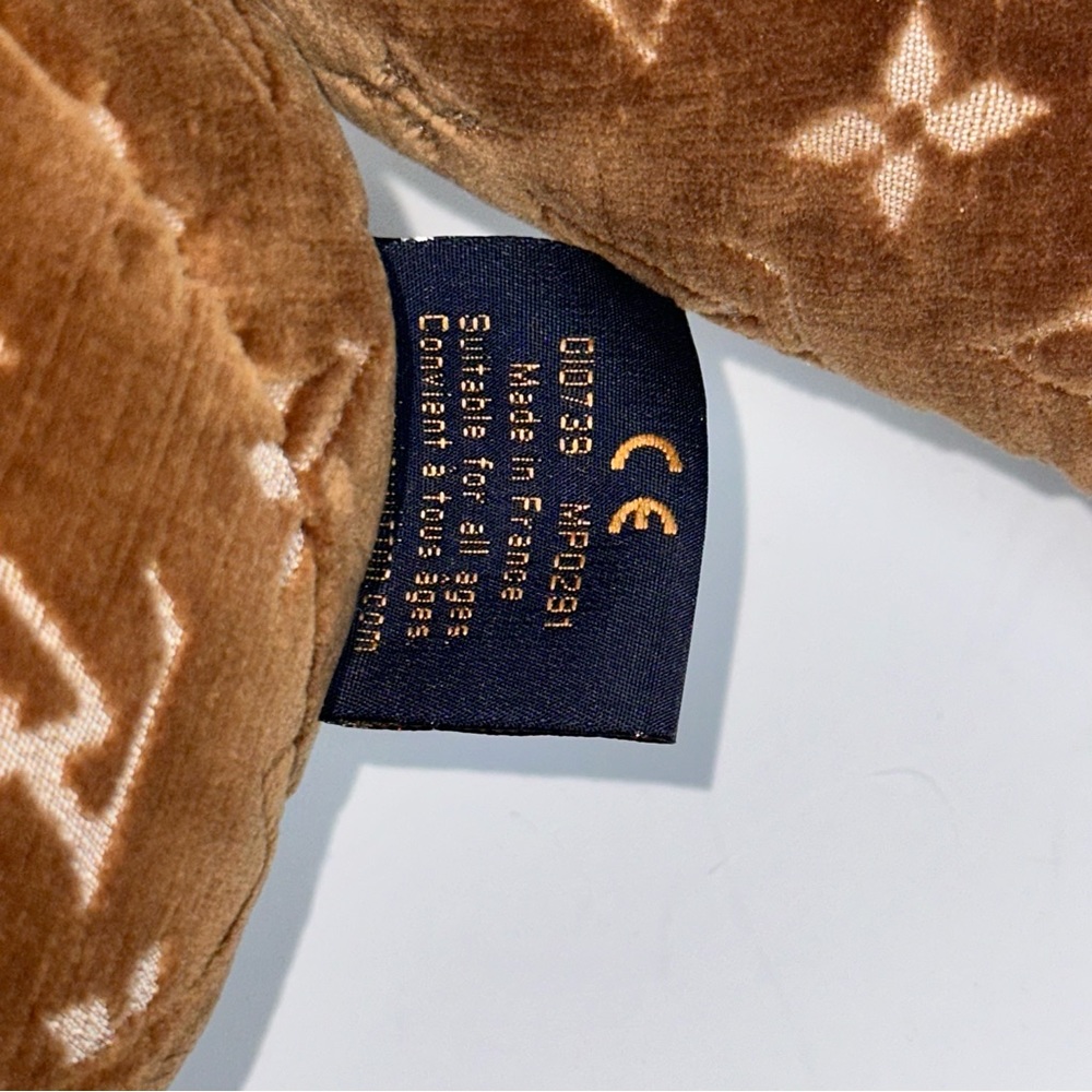 Louis Vuitton Teddy Bear Monogram Doudou Stuffed velour Brown - Picture 9 of 15